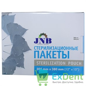 Пакеты для стерилизации JNB, 300 мм х 380 мм, самозапечатывающиеся (200 шт)