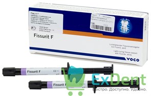 Fissurit F (Фиссурит) - светоотверждаемый герметик с фтором (2 х 3 мл)