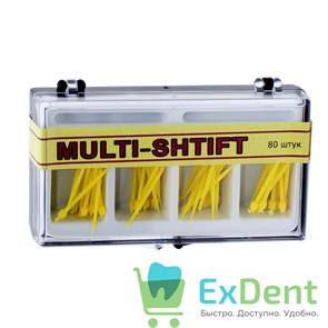 Штифты беззольные лабораторные желтые (80 шт), MULTI-SHTIFT