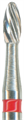 H379-014-FG Твердосплавный финир NTI, форма олива, красное кольцо, стандарт - фото 12691
