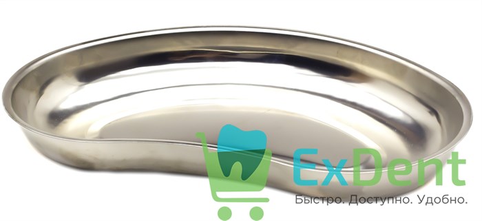 Лоток почкообразный ЛМП-260, объем 0,5 л, нержавеющая сталь (260 х 160 х 32 мм) 17683 - фото 27262