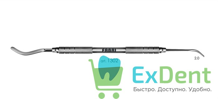 Гладилка двухсторонняя, серповидная 1302, Fabri 14912 - фото 27305