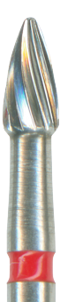 H390-018-FG Твердосплавный финир NTI, форма гренада, красное кольцо, стандарт - фото 12698