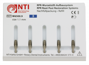 Штифты титановые №3, размер 1,1 мм,для восстановления культи NTI (5 шт) 20234 - фото 28370