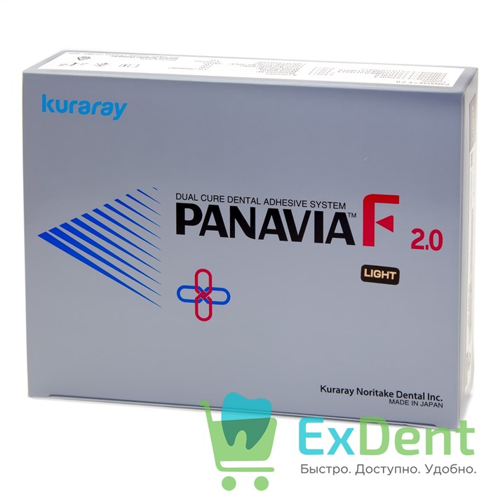 PANAVIA (Панавиа) F 2.0 Kit (Light) - цемент двойного отв. для фиксации (2.3 мл х 2, 4 мл х 2, 6 мл) - фото 19794