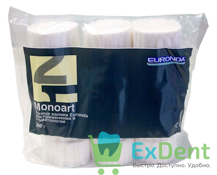 Валики ватные №1 Monoart, диаметр 8 мм - для применения в стоматологии (600 шт) 12755 - фото 1546