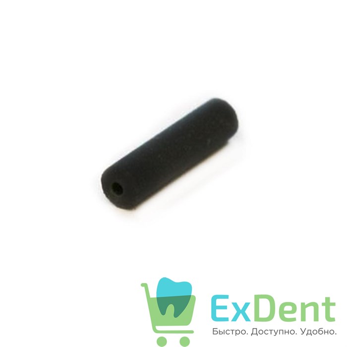 Полир силиконовый цилиндр для пластмасса и металла, черный (d 8 мм, h 25 мм) - фото 26522