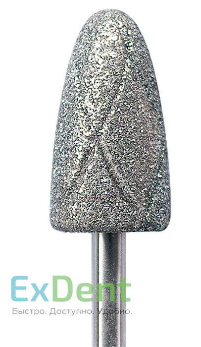 AG860-085EC-HP Бор алмазный NTI, форма пламевидная с насечками, сверхгрубое зерно зерно - фото 30642