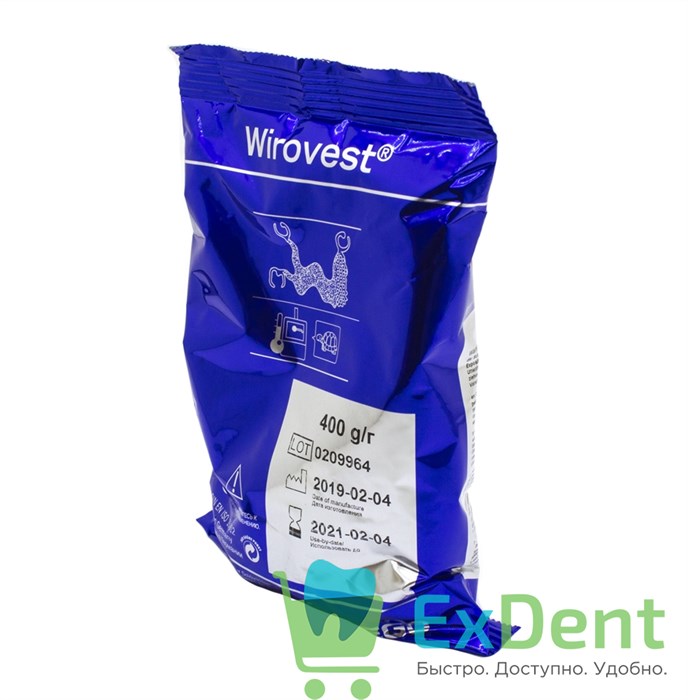 Wirovest (Вировест) - паковочная масса для бюгелей, порошок (45 х 400 г) - фото 30753