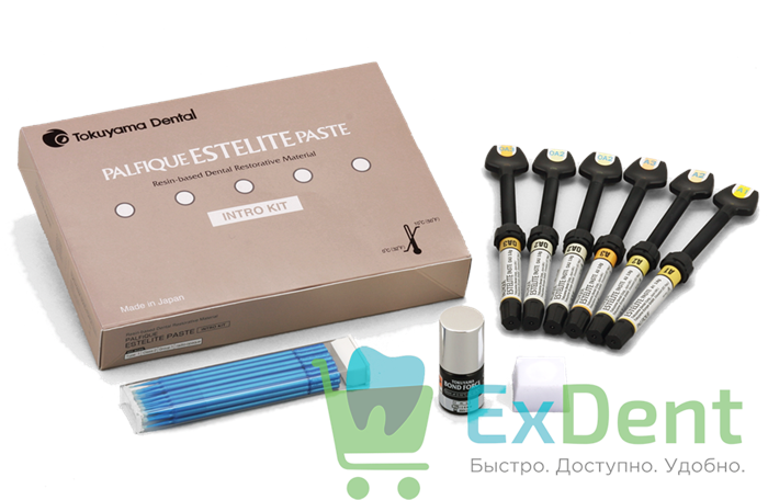 Estelite (Эстелайт) Palfique Paste набор (6 х 3,8 г) (A1, A2, A3, 2 x OA2, OA3) - светоотверждаемый 19205 - фото 32169