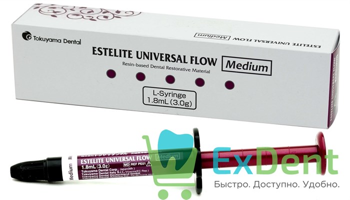 Estelite (Эстелайт) Universal Flow Medium L A2 - композитный материал средней текучести (3 г) 19072 - фото 33519