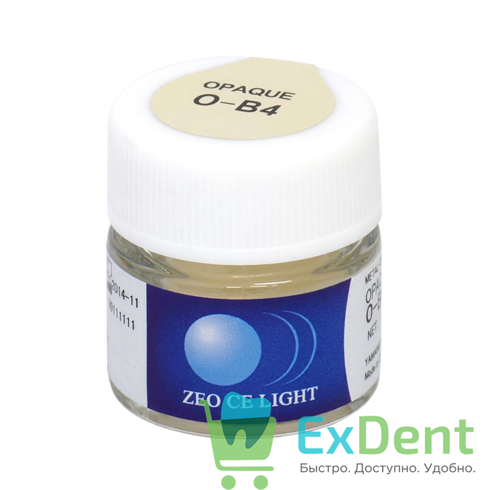 Zeo Ce Light Opaque (Паста опак) O-B4 - для перекрытия цвета металла под цвет дентина (3.5 г) 13097 - фото 36938