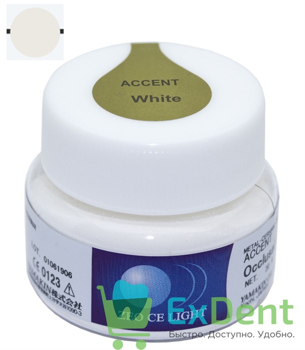 Zeo Ce Light Accent (Акцент ) White - для создания цветовых эфектов дентина и эмали (20 г) - фото 38289