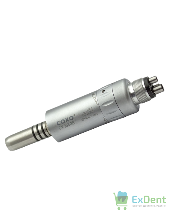 Микромотор пневматический COXO CX-235-3B 4002 - с внутренним охлаждением, до 20 тыс.об. / мин, M4 - фото 41045