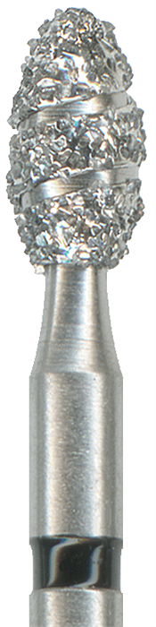 379-023TSC-FG Бор алмазный NTI, стандартный хвостик, форма олива, сверхгрубое зерно - фото 7266