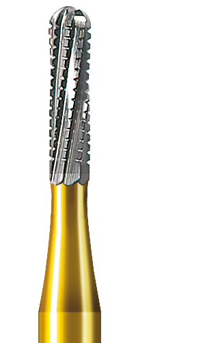 H31RMF-010-FG Бор твердосплавный NTI, форма цилиндр (для разрезания коронок, золотой) - фото 7378
