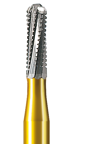 H31RMF-012-FG Бор твердосплавный NTI, форма цилиндр, круглый (для разрезания коронок, золотой) - фото 7381