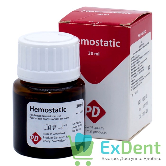 Hemostatic - жидкость гемостатическая, обезболивающая и бактерицидная (30 мл) - фото 8221