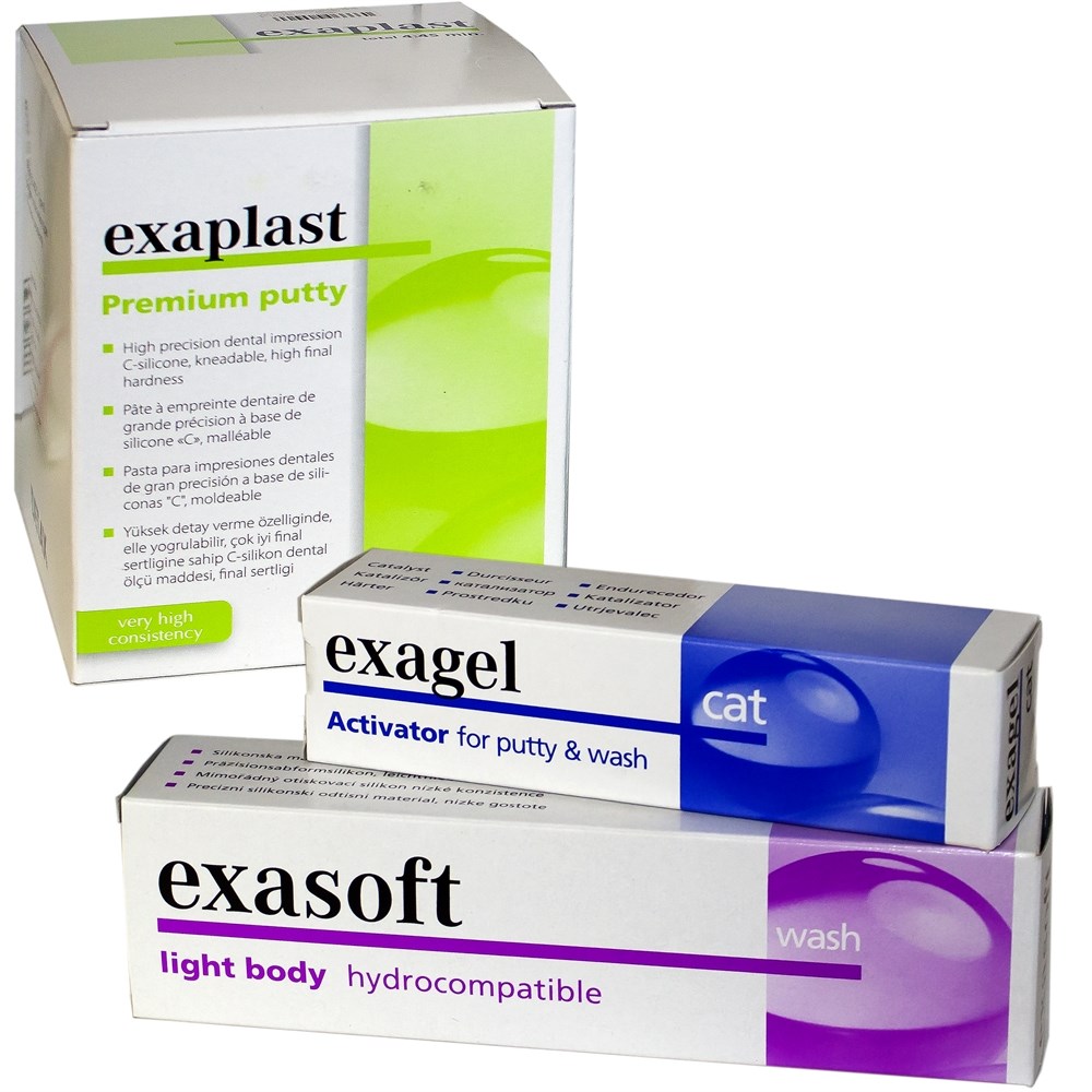 Exaplast (Экзапласт) набор - C - силикон материал (910 мл + 140 мл + 60 мл)