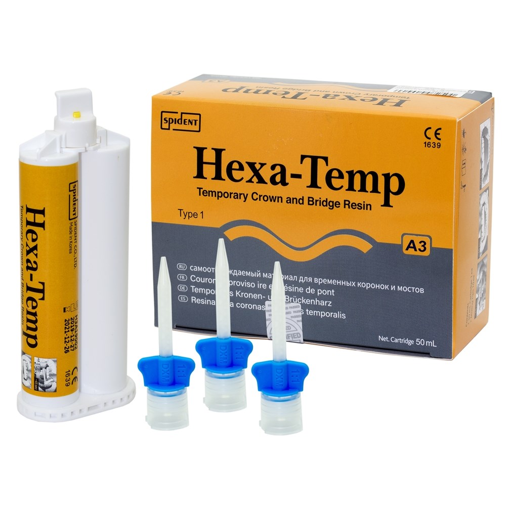 Hexa Temp (Хексатемп) A3 - самоотверждаемый материал для временных коронок и мостов (75 г)