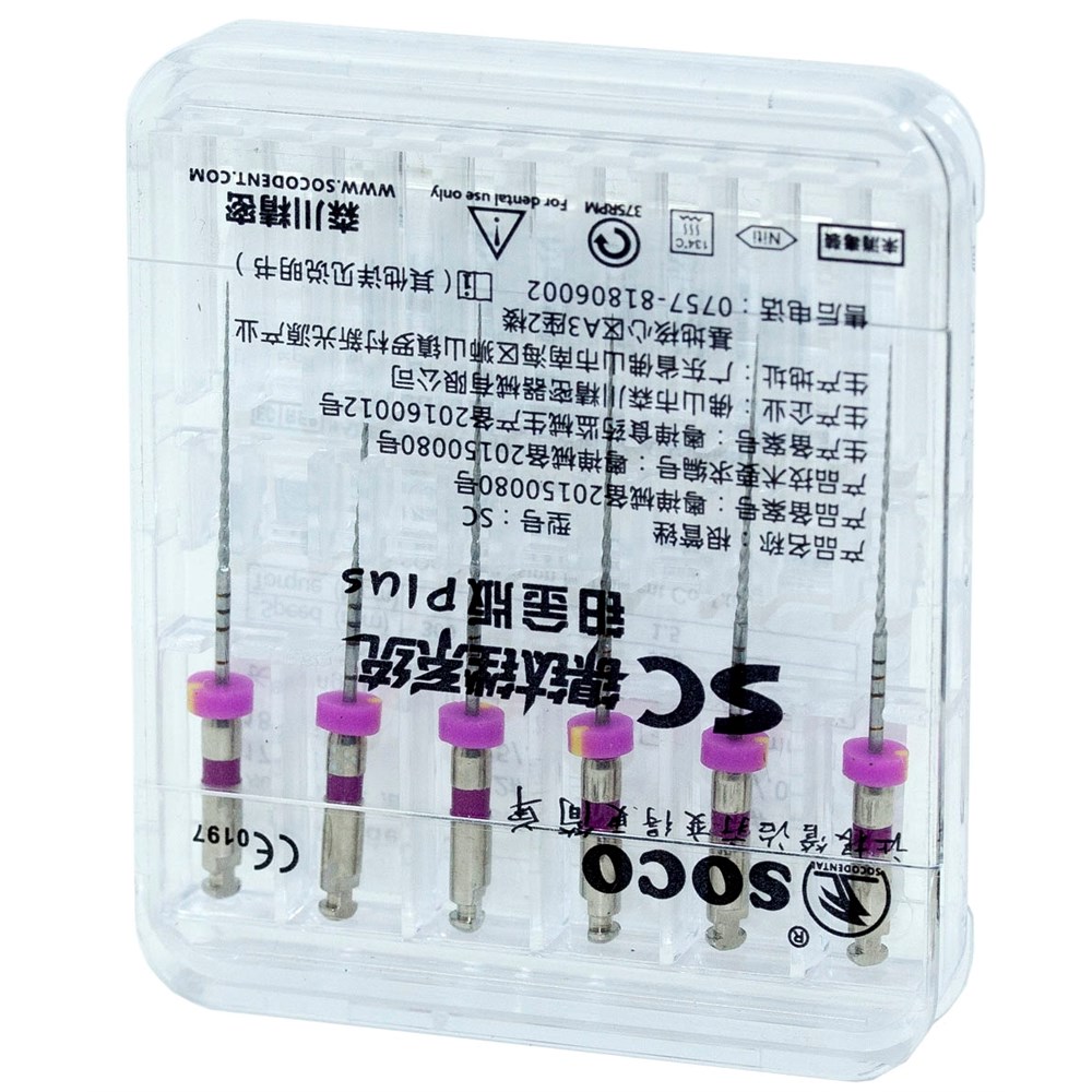 SOCO SC 1217 Plus (Соко СК плюс) машинные файлы с памятью формы, фиолет, 12/VT, 25 мм, блисте (6 шт)