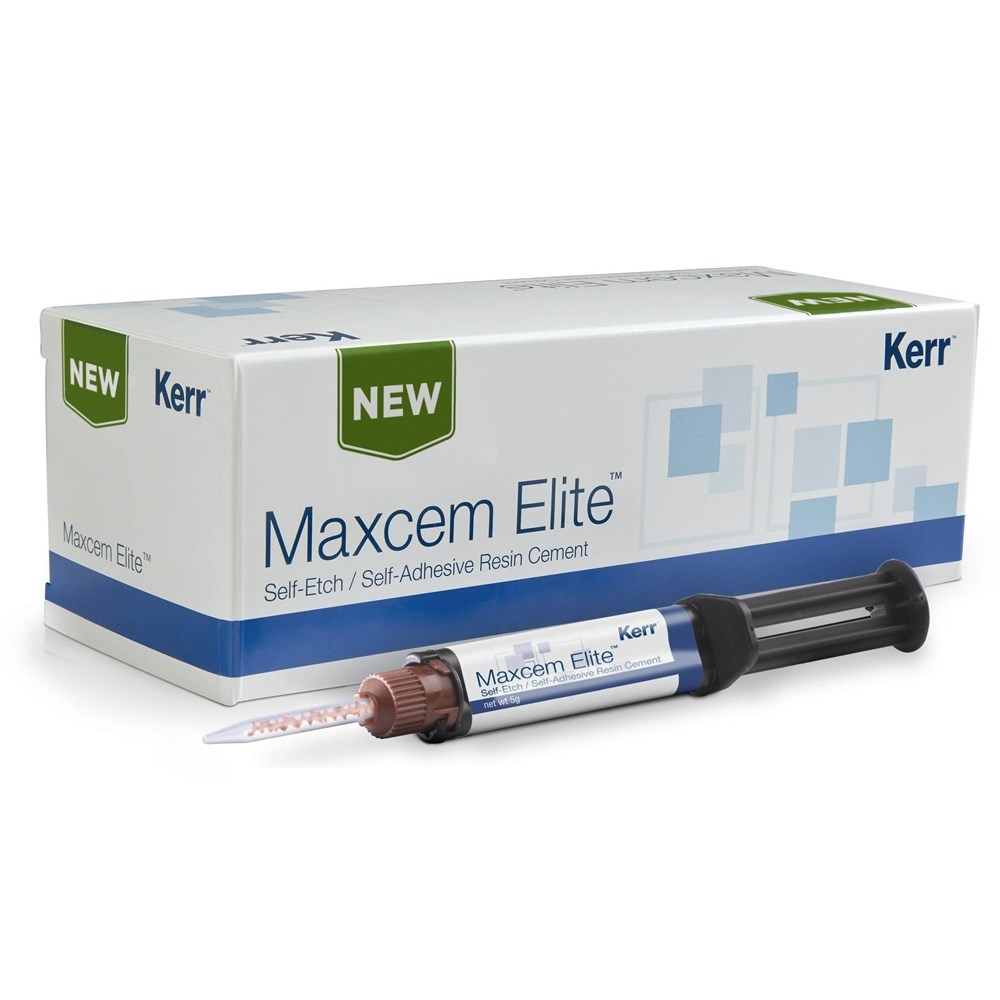 Maxcem (Максцем) Elite прозрачный - цемент двойного отверждения для фиксации (1 х 5 г)