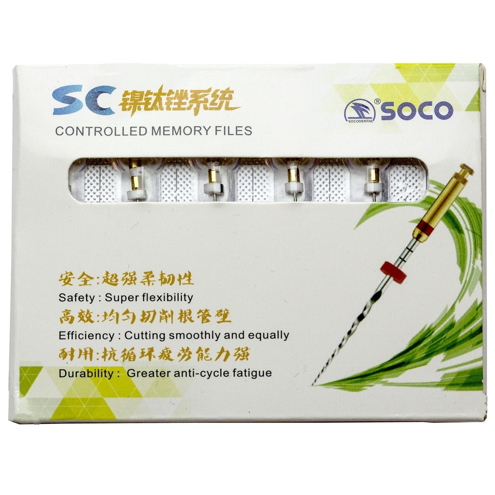 SOCO SC 1001 (Соко СК) машинные файлы с памятью формы, 03/15, 21 мм, блистер (6 шт)
