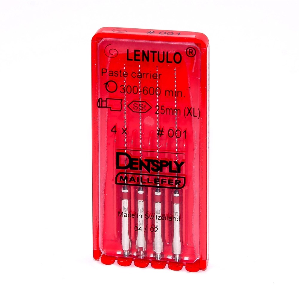 Lentulo (Лентуло) №1, 25 мм, Dentsply, для внесения силанта в корневой канал (4 шт)
