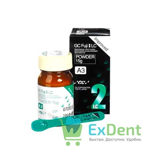 Fuji II LC (Фуджи 2) A3 - светоотверждаемый стеклоиономерный цемент (15 г) 19762