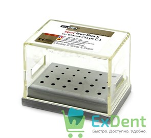 Бокс (подставка) для боров, на 24 инстр тип С (12 турбинных + 12 прямых/угловых), автоклавируемый 19890