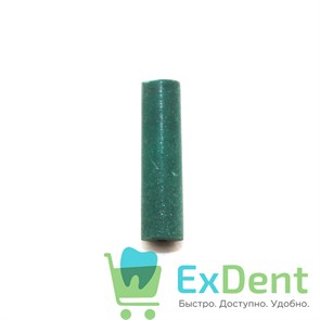 Полир силиконовый цилиндр для пластмассы и металла, зеленый (d 8 мм, h 25 мм)