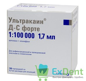 {{productViewItem.photos[photoViewList.activeNavIndex].Alt || productViewItem.photos[photoViewList.activeNavIndex].Description || 'Ультракаин Д-С форте 1:100 000 Р (10 карт х 1,7 мл) для местной анестезии, синий'}}