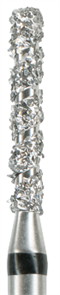837KR-014TSC-FG Бор алмазный NTI, стандартный хвостик, форма цилиндр,круглый кант, сверхгрубое зерно