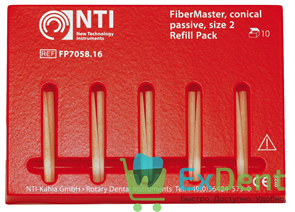Штифты стекловолоконные FiberPosts №2 NTI красный (D = 0.9 мм) (10 шт) 17860