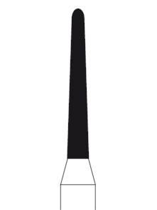 850-014M-HP Бор алмазный NTI, форма конус круглый, среднее зерно