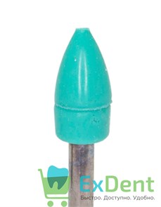 Полир Kagayaki Ensmart Pin - зеленый (средняя) пуля, металл, для финишной полировки композита (1шт)
