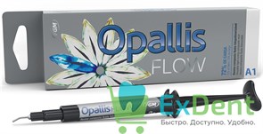 OPALLIS (Опалис) FLOW A1- жидкотекучий наногибридный пломбировочный материал (2 г)