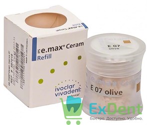 Емакс Церам Порошковый краситель оливковый / IPS e.max Сeram Essence 5гр 07 olive (1шт)