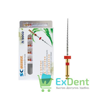 SOCO SC 1001 (Соко СК) машинные файлы с памятью формы, 04/25, 31 мм, блистер (6 шт) 20065