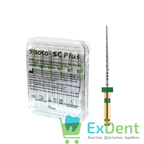 SOCO SC Plus PRO 2018 (Соко СК плюсПРО) машинные файлы с памятью формы, 04/35, 25 мм, зеленые (6 шт) 22095