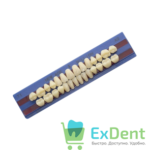 Гарнитур акриловых зубов A1, T1, M30, Million и New Ace (28 шт) 16410