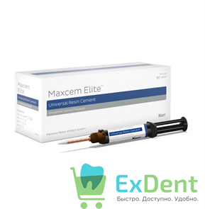 Maxcem (Максцем) Elite прозрачный - цемент двойного отверждения для фиксации (1 х 5 г) 21997