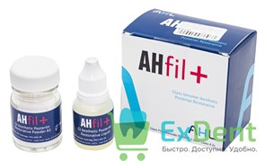 AHfil+ (Ашфил +) A2 - цемент стеклоиономерный (Аналог Фуджи 9) (15 г + 7 мл)