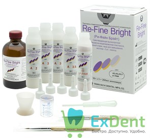 Re-Fine (Рефайн) Bright Set 1 (A2 x 1, A3 x 2, A3.5 x 1, LF Pink x 1) (5 x 50 г + 260 мл)