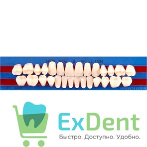 {{photo.Alt || photo.Description || 'Гарнитур акриловых зубов A2, S3, M30, Million и New Ace (28 шт)'}}