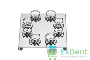 {{photo.Alt || photo.Description || 'Кламп набор из 8 клампов для молочных зубов на подставке Dentech'}}
