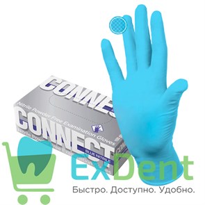 {{photo.Alt || photo.Description || 'Перчатки Connect blue XS, нитриловые, неопудренные, нестерильные, смотровые (200 шт)'}}