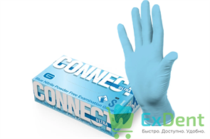 {{photo.Alt || photo.Description || 'Перчатки Connect Ultra blue S, нитриловые, неопудренные, нестерильные, смотровые (200 шт)'}}