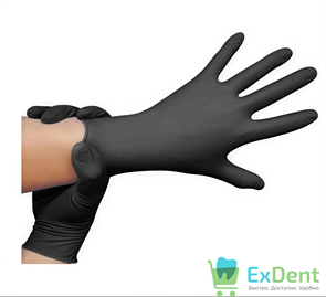 Перчатки Connect Ultra black XS, нитриловые черные, неопудренные, нестерильные, смотровые (100 шт)