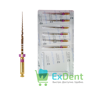 ProTaper (ПроТейпер) Gold машинный S1, 31 мм, Dentsply, для лечения сложных случаев (6 шт)
